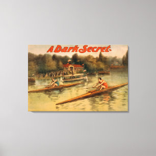 Toile Une affiche théâtrale de sombre secret