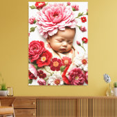 Toile Une âme en fleur - Janvier Fleur de naissance (Insitu(Salon))