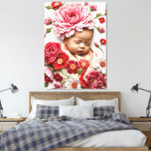 Toile Une âme en fleur - Janvier Fleur de naissance (Insitu(Chambre))