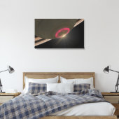 Toile Une aurore rouge cerise (Insitu(Chambre))