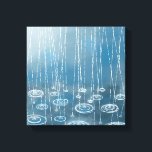 Toile Une autre peinture de jour pluvieux<br><div class="desc">Peinture de pluie tombant dans des flaques. Parfait pour les observateurs du temps,  les chasseurs de tempête et toute personne qui a besoin de rafraîchissement.</div>