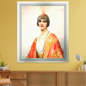 Toile Une beauté en costume oriental par William Wontner (Insitu(Salon))