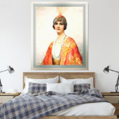 Toile Une beauté en costume oriental par William Wontner (Insitu(Chambre))