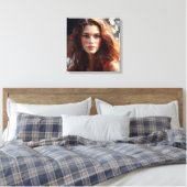 Toile Une belle femme aux cheveux longs (Insitu(Chambre))