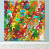 Toile Une brique Abstraite colorée et des bulles moderne (Insitu (Plancher de Bois))