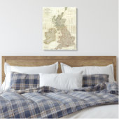 Toile Une carte complète des îles britanniques (Insitu(Chambre))