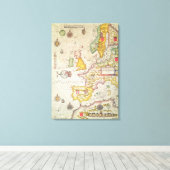 Toile Une carte générale (Insitu (Plancher de Bois))