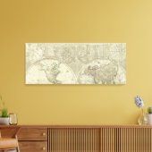 Toile Une carte générale du monde ou du globe terrestre (Insitu(Salon))