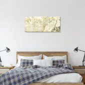 Toile Une Carte Précise De La Section Nord-Américaine (Insitu(Chambre))
