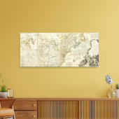 Toile Une Carte Précise De La Section Nord-Américaine (Insitu(Salon))
