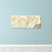 Toile Une Carte Précise De La Section Nord-Américaine (Insitu (Plancher de Bois))