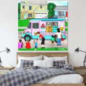 Toile Une chaude journée d'été | Une illustration fantas (Insitu(Chambre))