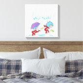 Toile Une chose deux choses heureuses (Insitu(Chambre))