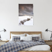 Toile Une Clôture Brisée Le Long D'Un Terrain Couvert De (Insitu(Chambre))