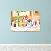 Toile Une collection de boissons (Insitu (Plancher de Bois))