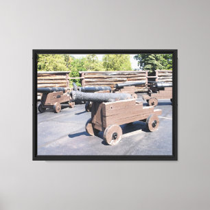 Toile Une collection de canons