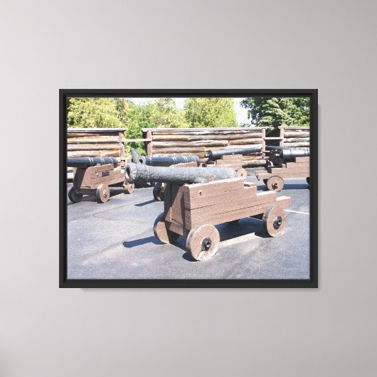 Toile Une collection de canons (Recto)