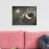 Toile Une collision entre des objets massifs dans l'espa (Insitu(Salon))