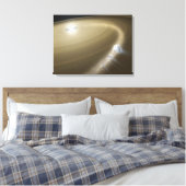 Toile Une comète déchirée vers des schreds autour d'une  (Insitu(Chambre))