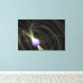 Toile Une conception artiste du SGR 1806-20 magneta (Insitu (Plancher de Bois))