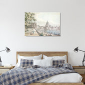 Toile Une copie d'une partie du dessin de Canaletto, de  (Insitu(Chambre))
