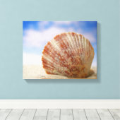 Toile Une Coquille Propulsée Dans Le Sable (Insitu (Plancher de Bois))