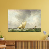 Toile Une coupe dans une brise forte (huile sur cuivre) (Insitu(Salon))