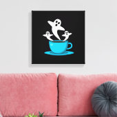 Toile Une coupe de café fumeur fantôme (Insitu(Salon))