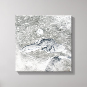 Toile Une couverture de glace relativement rare