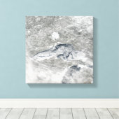 Toile Une couverture de glace relativement rare (Insitu (Plancher de Bois))