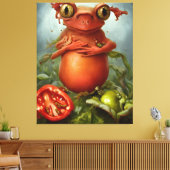 Toile Une créature dans la salade (Insitu(Salon))