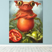 Toile Une créature dans la salade (Insitu (Plancher de Bois))