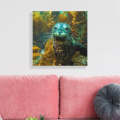 Toile Une Curieuse Forêt De Kelp De Phoque Portuaire | P (Insitu(Salon))