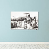 Toile Une dame emmène l'enfant au baptême (Insitu (Plancher de Bois))