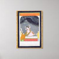 Une dame en balançoire, Kangra, Punjab hills c.179