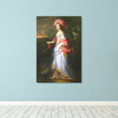 Toile Une dame en costume mascarade, vers 1679 (Insitu (Plancher de Bois))