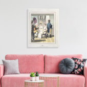 Toile Une Dame Européenne, assistée d'un serviteur, util (Insitu(Salon))