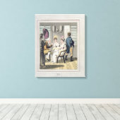Toile Une Dame Européenne, assistée d'un serviteur, util (Insitu (Plancher de Bois))