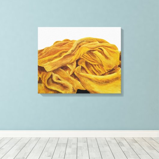 Toile Une écharpe jaune (Insitu (Plancher de Bois))