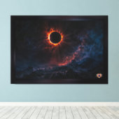 Toile Une éclipse solaire époustouflante Art AI par Xzen (Insitu (Plancher de Bois))