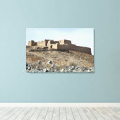 Toile Une enceinte fortifiée dans le village d'Akbar Kh (Insitu (Plancher de Bois))