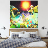 Toile Une époque de peinture à l'huile repensée (Insitu(Chambre))