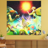 Toile Une époque de peinture à l'huile repensée (Insitu(Salon))