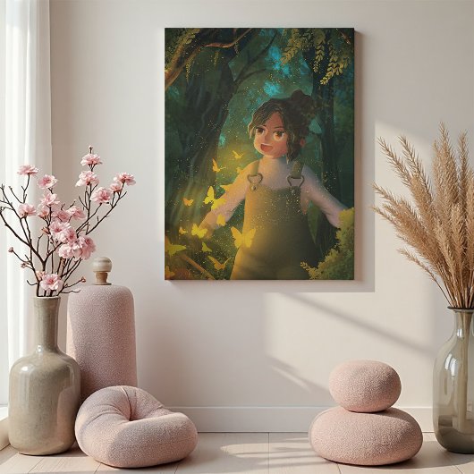 Toile Une étincelle enfantine