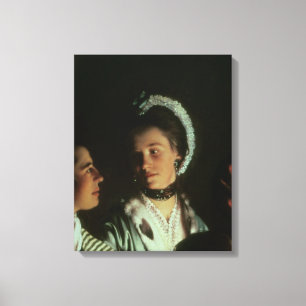 Toile Une expérience sur un oiseau dans le compresseur,