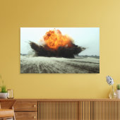 Toile Une explosion éclate (Insitu(Salon))