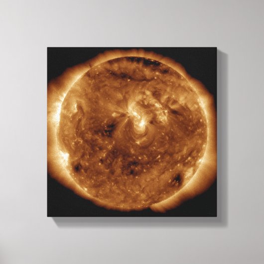 Toile Une faille sombre dans l'atmosphère du soleil (Recto)