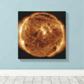 Toile Une faille sombre dans l'atmosphère du soleil (Insitu (Plancher de Bois))