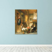 Toile Une famille qui dit grâce (Insitu (Plancher de Bois))