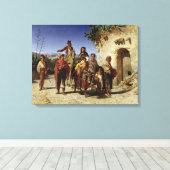 Toile Une famille tzigane sur la route, vers 1861 (Insitu (Plancher de Bois))